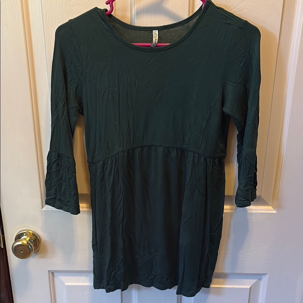 Elegant Dark Green Women's Top